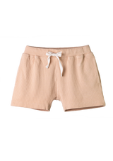 Liam Shorts Ribbed Sand