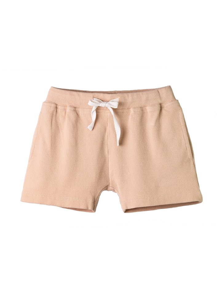 Liam Shorts Ribbed Sand