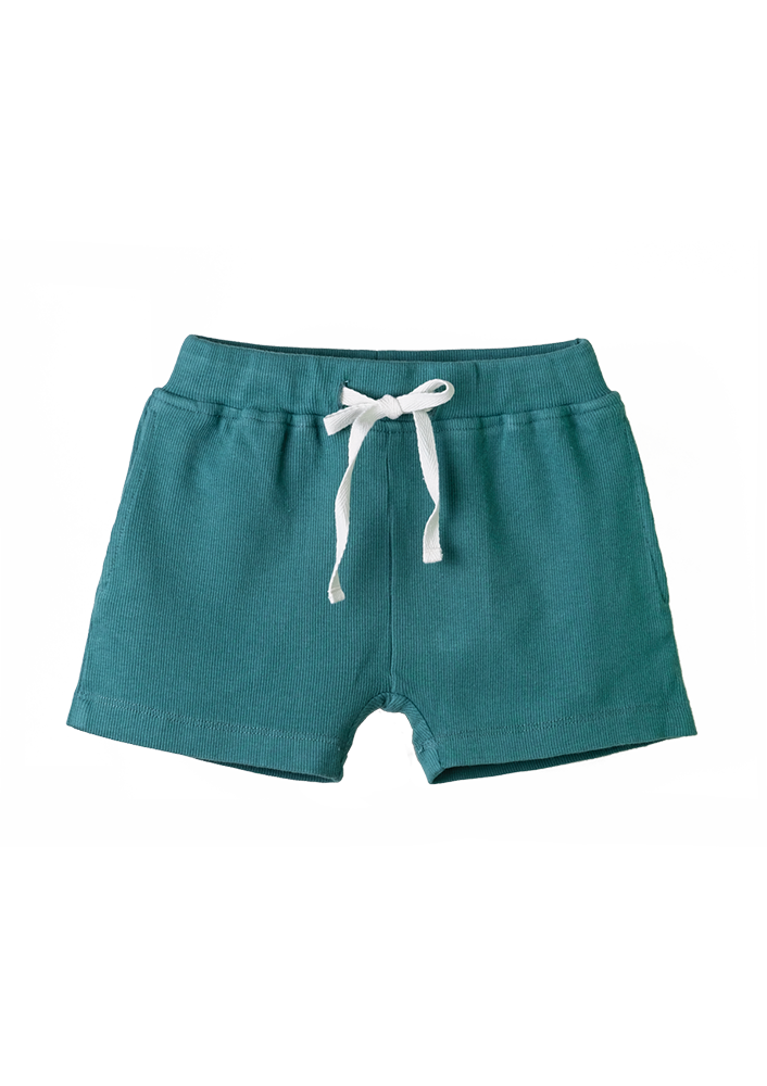 Liam Shorts Ribbed Emerald