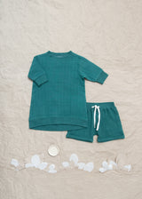 Liam Shorts Ribbed Emerald