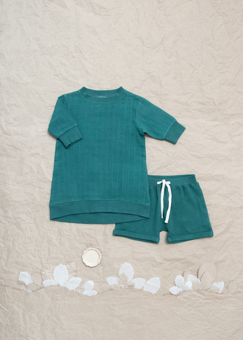 Liam Shorts Ribbed Emerald