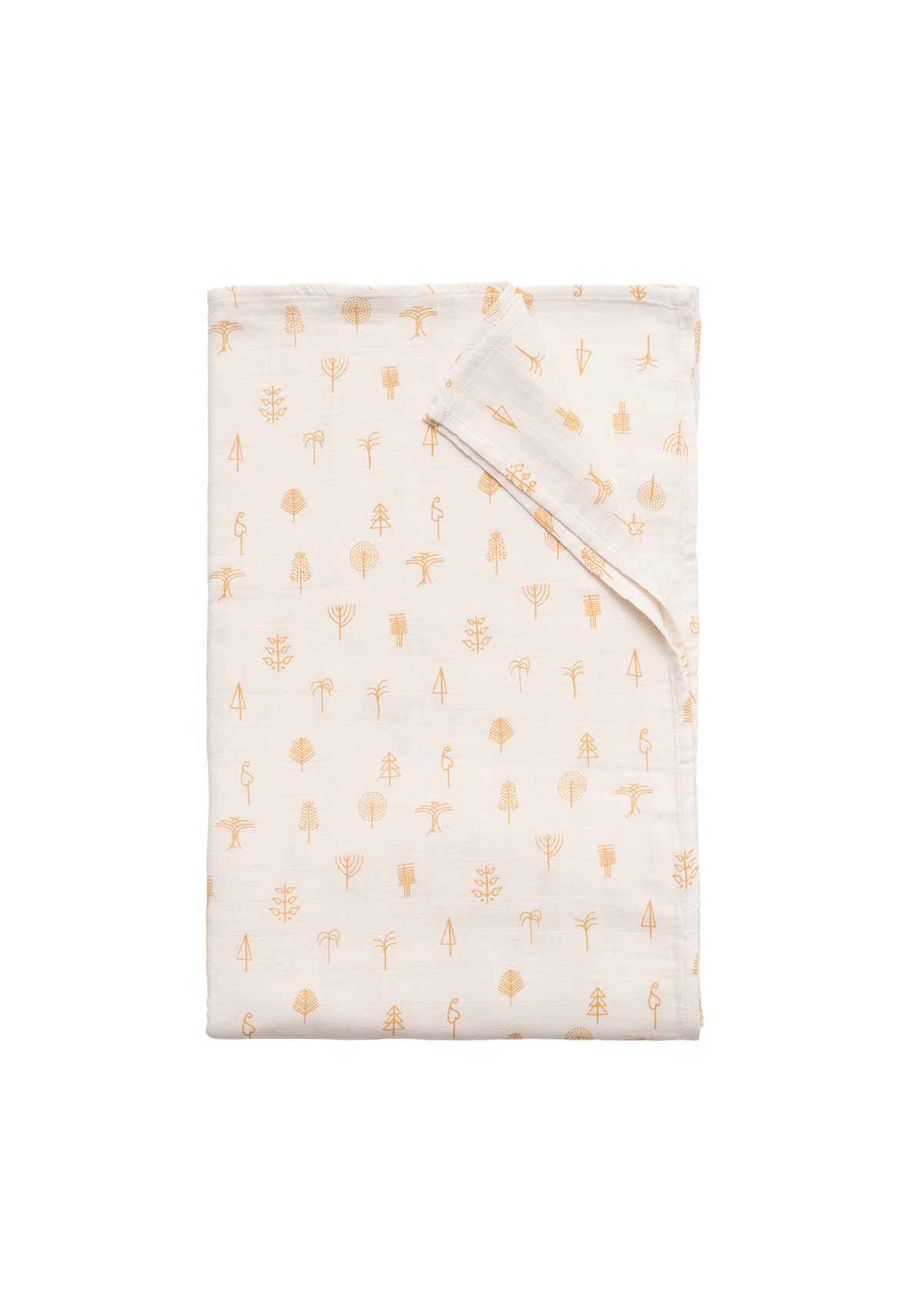 Protective Forest organic muslin wrap, swaddle blanket