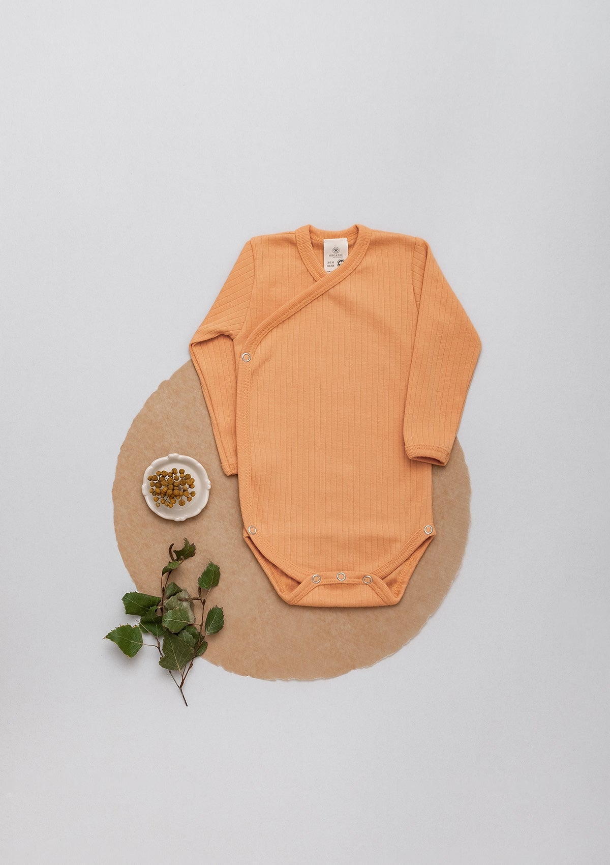 Wrap body long sleeve Play of Colors Ochre