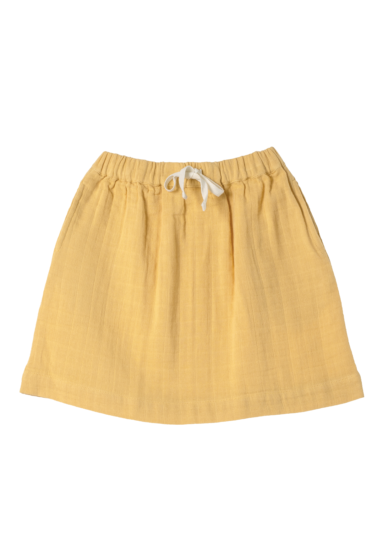 Skirt Play of Colors Sun-Ochre organic muslin